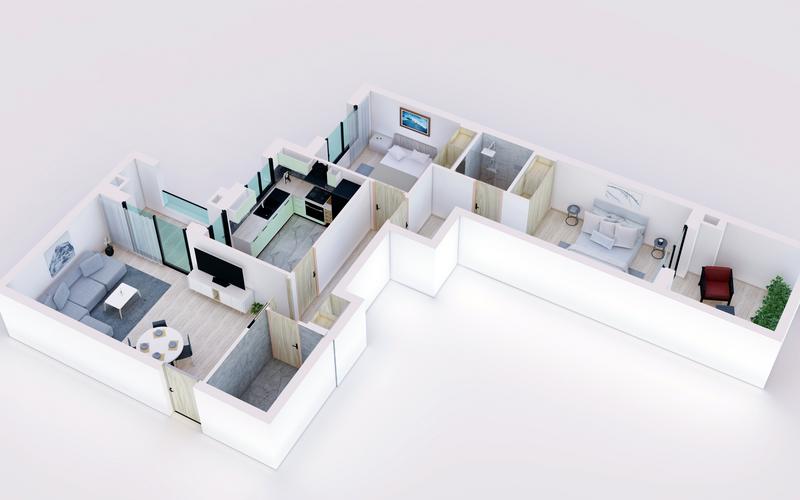 Appartement s+2 2